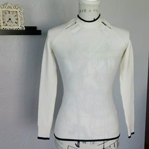 Minnie Rose cut out sweater